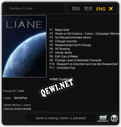 Stories of Liane: Трейнер +11 [v1.6]
