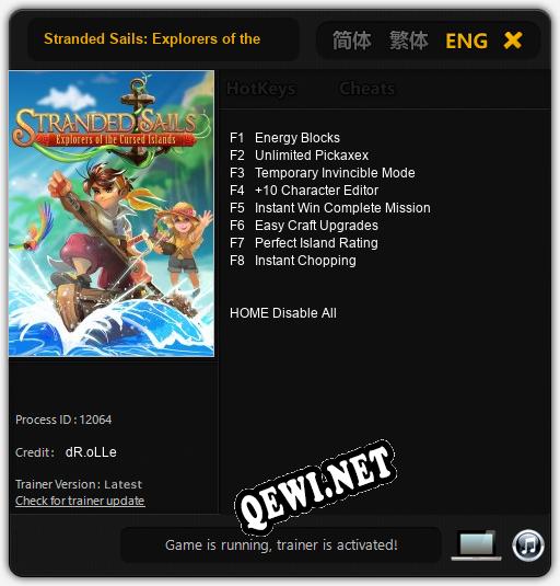 Трейнер для Stranded Sails: Explorers of the Cursed Islands [v1.0.7]