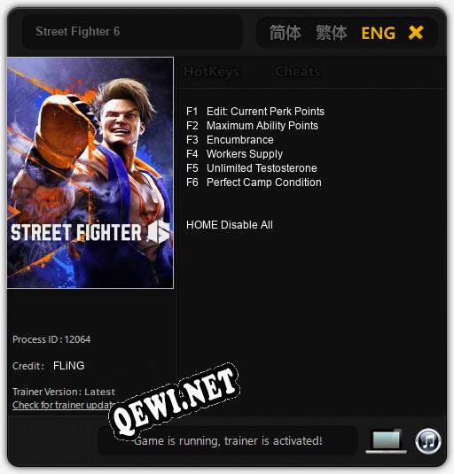 Street Fighter 6: Читы, Трейнер +6 [FLiNG]