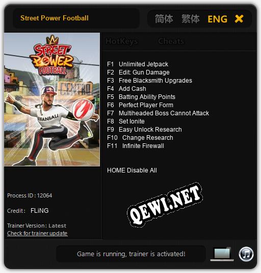 Street Power Football: Трейнер +11 [v1.5]