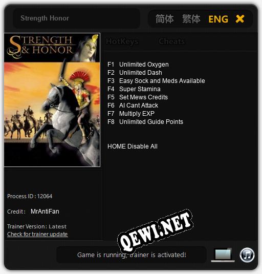 Strength Honor: ТРЕЙНЕР И ЧИТЫ (V1.0.62)