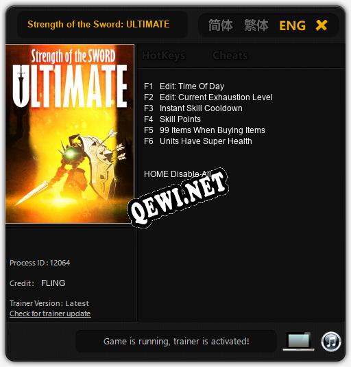 Strength of the Sword: ULTIMATE: Читы, Трейнер +6 [FLiNG]