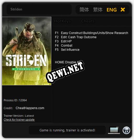 Striden: Читы, Трейнер +5 [CheatHappens.com]