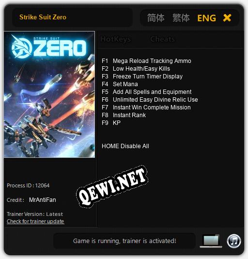 Strike Suit Zero: ТРЕЙНЕР И ЧИТЫ (V1.0.54)