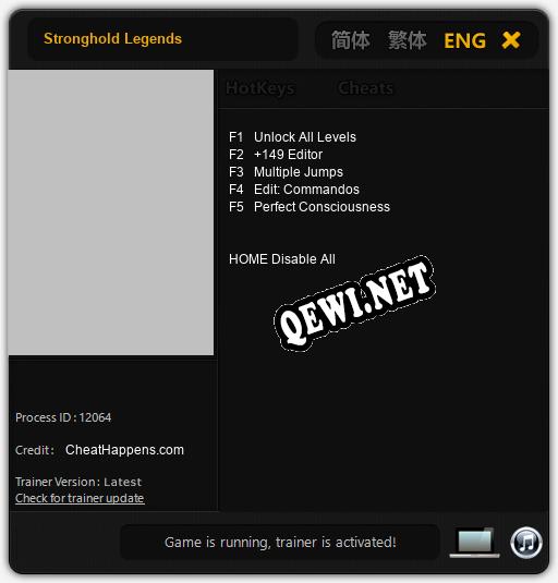 Трейнер для Stronghold Legends [v1.0.5]
