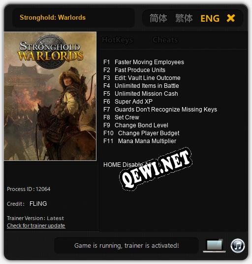 Stronghold: Warlords: Трейнер +11 [v1.7]