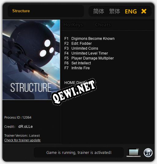 Трейнер для Structure [v1.0.5]