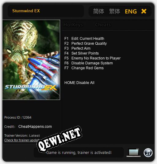 Sturmwind EX: Трейнер +7 [v1.3]