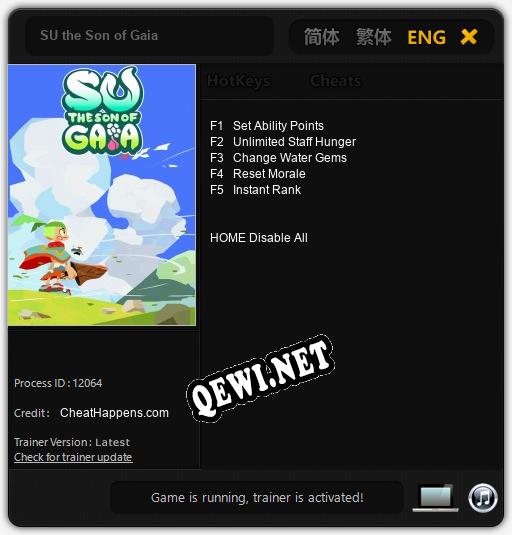 SU the Son of Gaia: Трейнер +5 [v1.9]