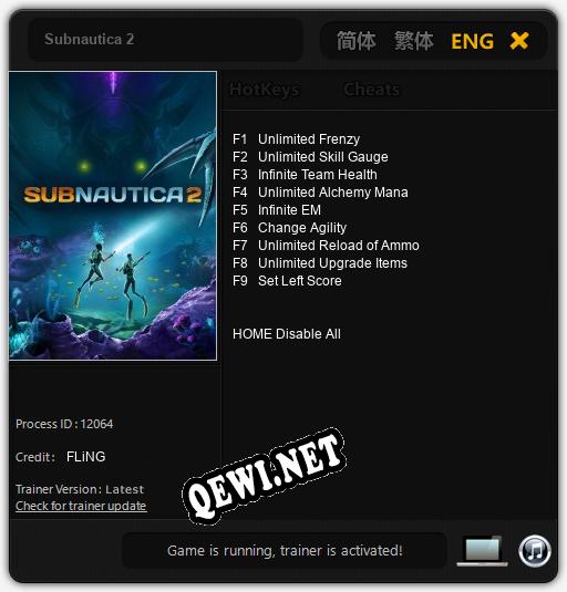 Трейнер для Subnautica 2 [v1.0.3]
