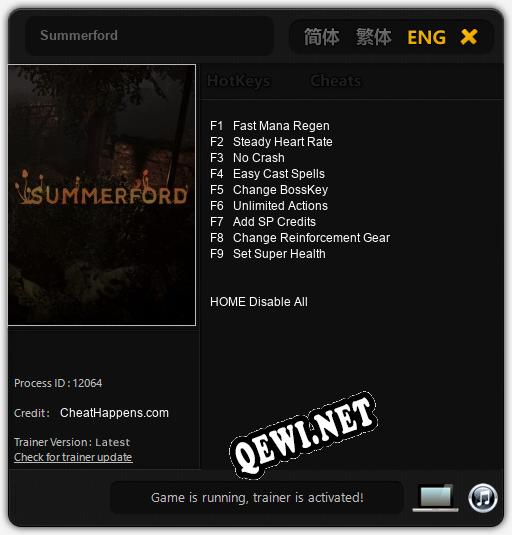 Summerford: Трейнер +9 [v1.4]