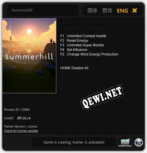 Трейнер для Summerhill [v1.0.1]