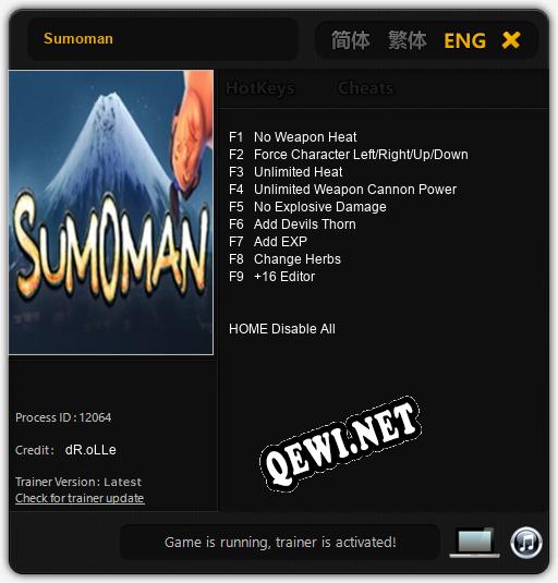 Sumoman: Читы, Трейнер +9 [dR.oLLe]