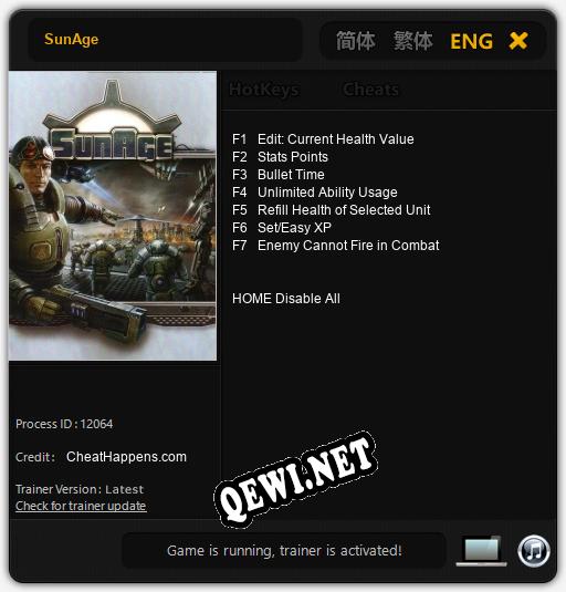 SunAge: ТРЕЙНЕР И ЧИТЫ (V1.0.2)