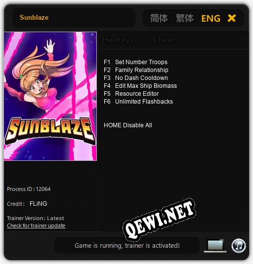Sunblaze: ТРЕЙНЕР И ЧИТЫ (V1.0.39)