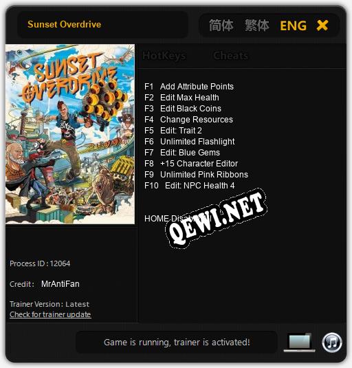 Sunset Overdrive: Трейнер +10 [v1.3]
