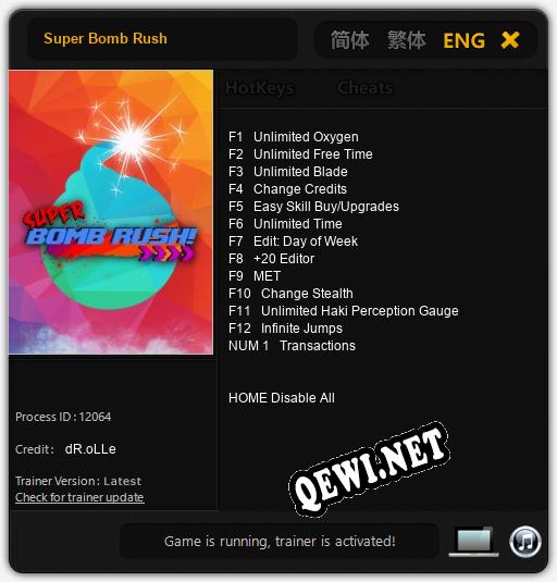 Super Bomb Rush: Читы, Трейнер +13 [dR.oLLe]