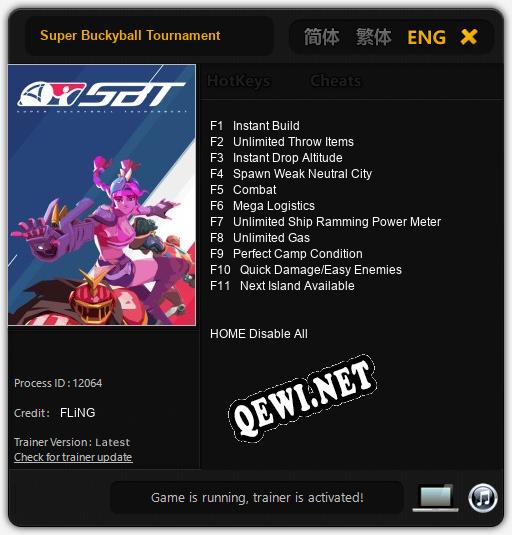 Super Buckyball Tournament: ТРЕЙНЕР И ЧИТЫ (V1.0.49)