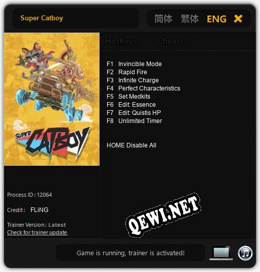 Трейнер для Super Catboy [v1.0.5]
