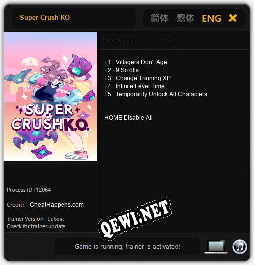 Трейнер для Super Crush KO [v1.0.3]