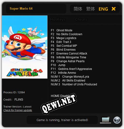 Super Mario 64: ТРЕЙНЕР И ЧИТЫ (V1.0.73)