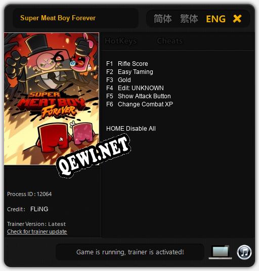 Super Meat Boy Forever: ТРЕЙНЕР И ЧИТЫ (V1.0.55)