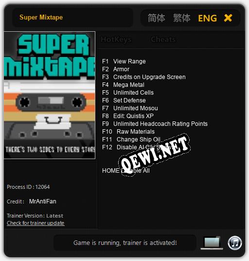 Super Mixtape: Читы, Трейнер +12 [MrAntiFan]
