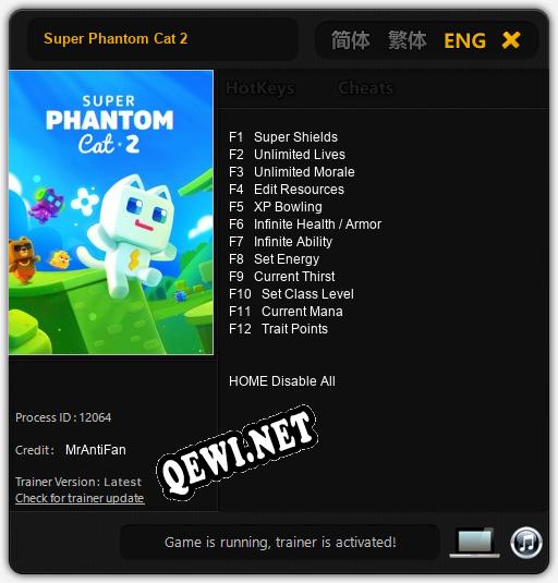 Super Phantom Cat 2: Читы, Трейнер +12 [MrAntiFan]