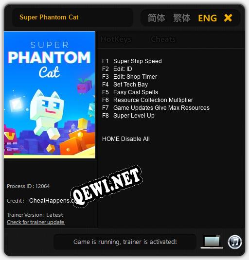 Super Phantom Cat: Читы, Трейнер +8 [CheatHappens.com]