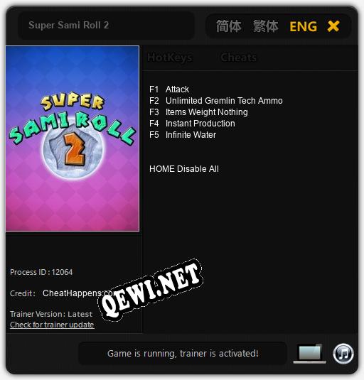 Super Sami Roll 2: Читы, Трейнер +5 [CheatHappens.com]