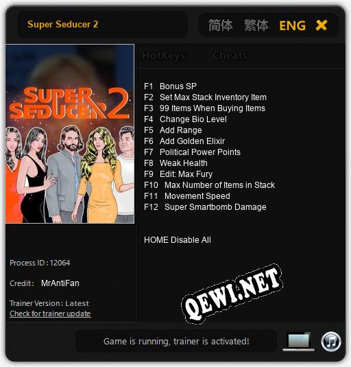 Трейнер для Super Seducer 2 [v1.0.7]