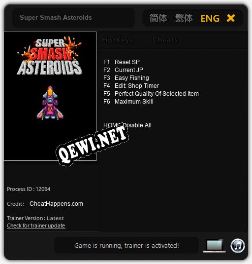 Super Smash Asteroids: ТРЕЙНЕР И ЧИТЫ (V1.0.75)