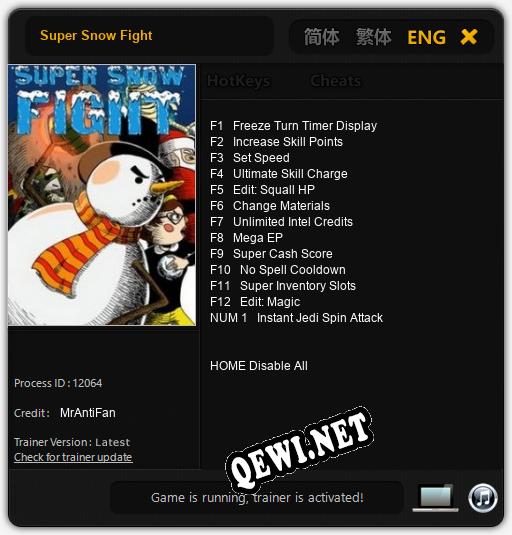Super Snow Fight: Читы, Трейнер +13 [MrAntiFan]