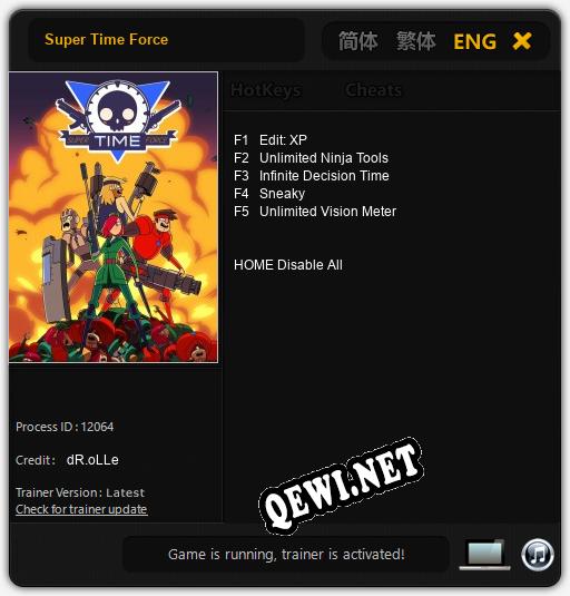 Super Time Force: Трейнер +5 [v1.9]