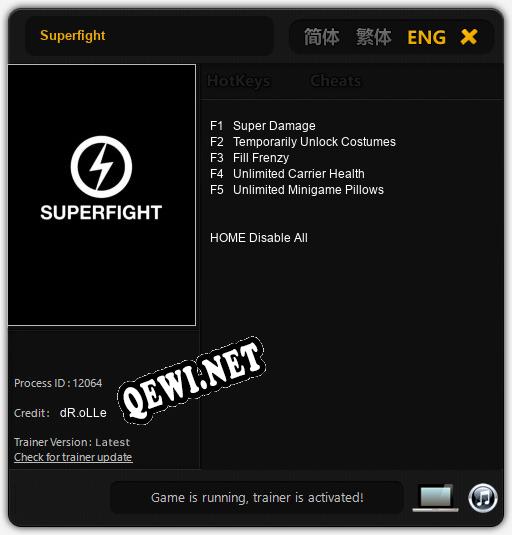 Трейнер для Superfight [v1.0.7]