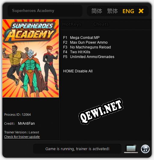 Superheroes Academy: Трейнер +5 [v1.9]