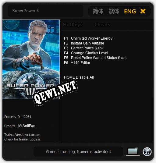 SuperPower 3: Трейнер +6 [v1.5]
