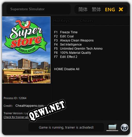 Superstore Simulator: Читы, Трейнер +7 [CheatHappens.com]