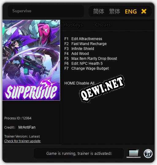 Supervive: ТРЕЙНЕР И ЧИТЫ (V1.0.46)
