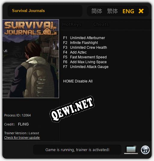 Survival Journals: ТРЕЙНЕР И ЧИТЫ (V1.0.40)