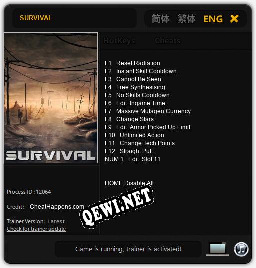 SURVIVAL: Читы, Трейнер +13 [CheatHappens.com]