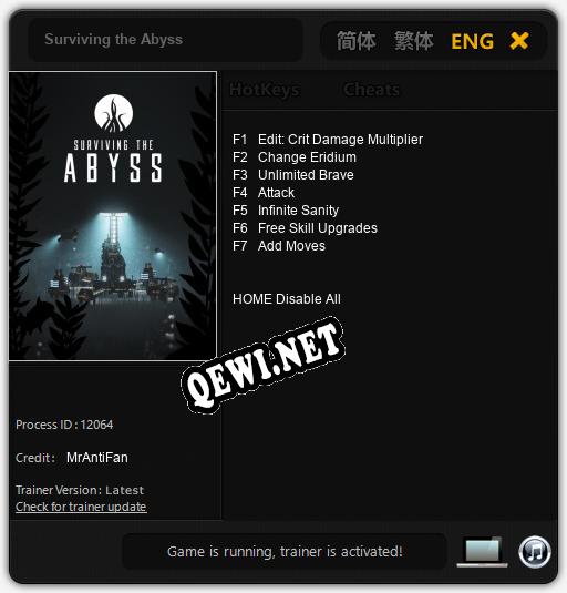 Surviving the Abyss: Читы, Трейнер +7 [MrAntiFan]