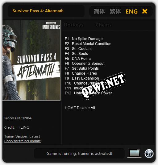 Трейнер для Survivor Pass 4: Aftermath [v1.0.9]