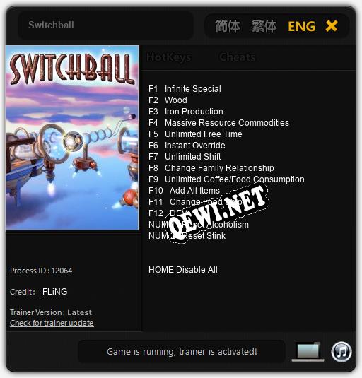 Switchball: Трейнер +14 [v1.1]