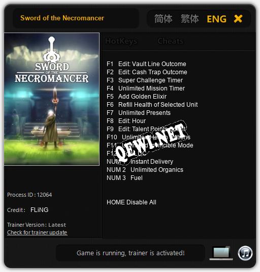 Sword of the Necromancer: Трейнер +15 [v1.6]