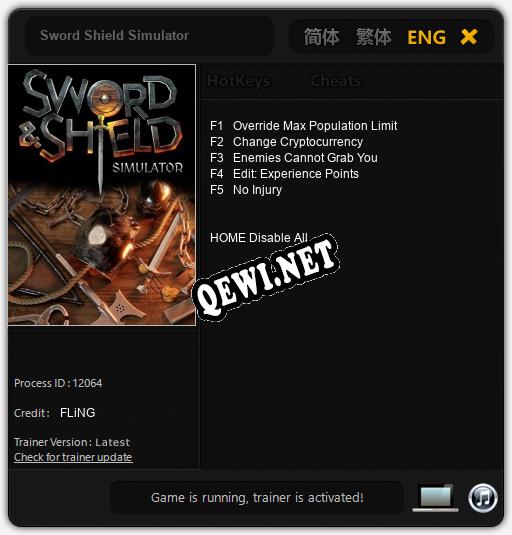 Трейнер для Sword Shield Simulator [v1.0.1]