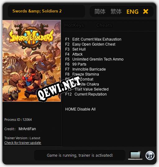 Swords & Soldiers 2: Читы, Трейнер +12 [MrAntiFan]