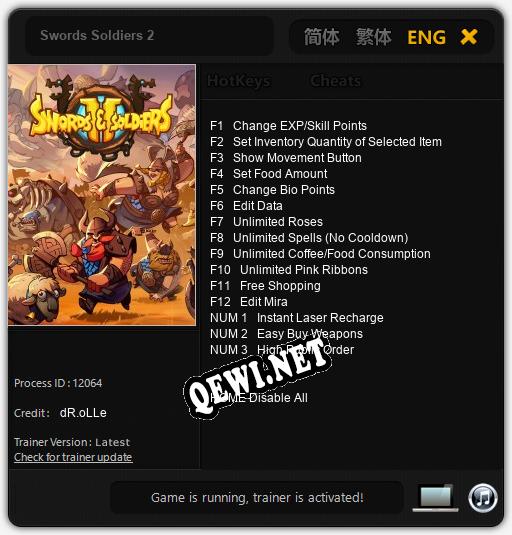 Swords Soldiers 2: Трейнер +15 [v1.9]