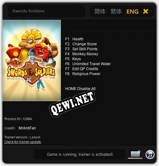 Swords Soldiers: ТРЕЙНЕР И ЧИТЫ (V1.0.93)