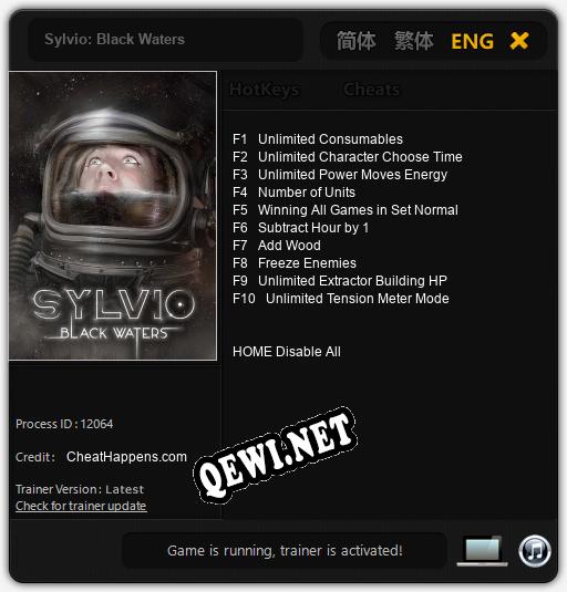 Трейнер для Sylvio: Black Waters [v1.0.3]